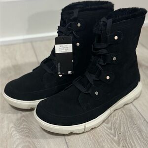 Sorel - Size 9 - Women's Explorer Next Joan Black Winter Boots - Waterproof